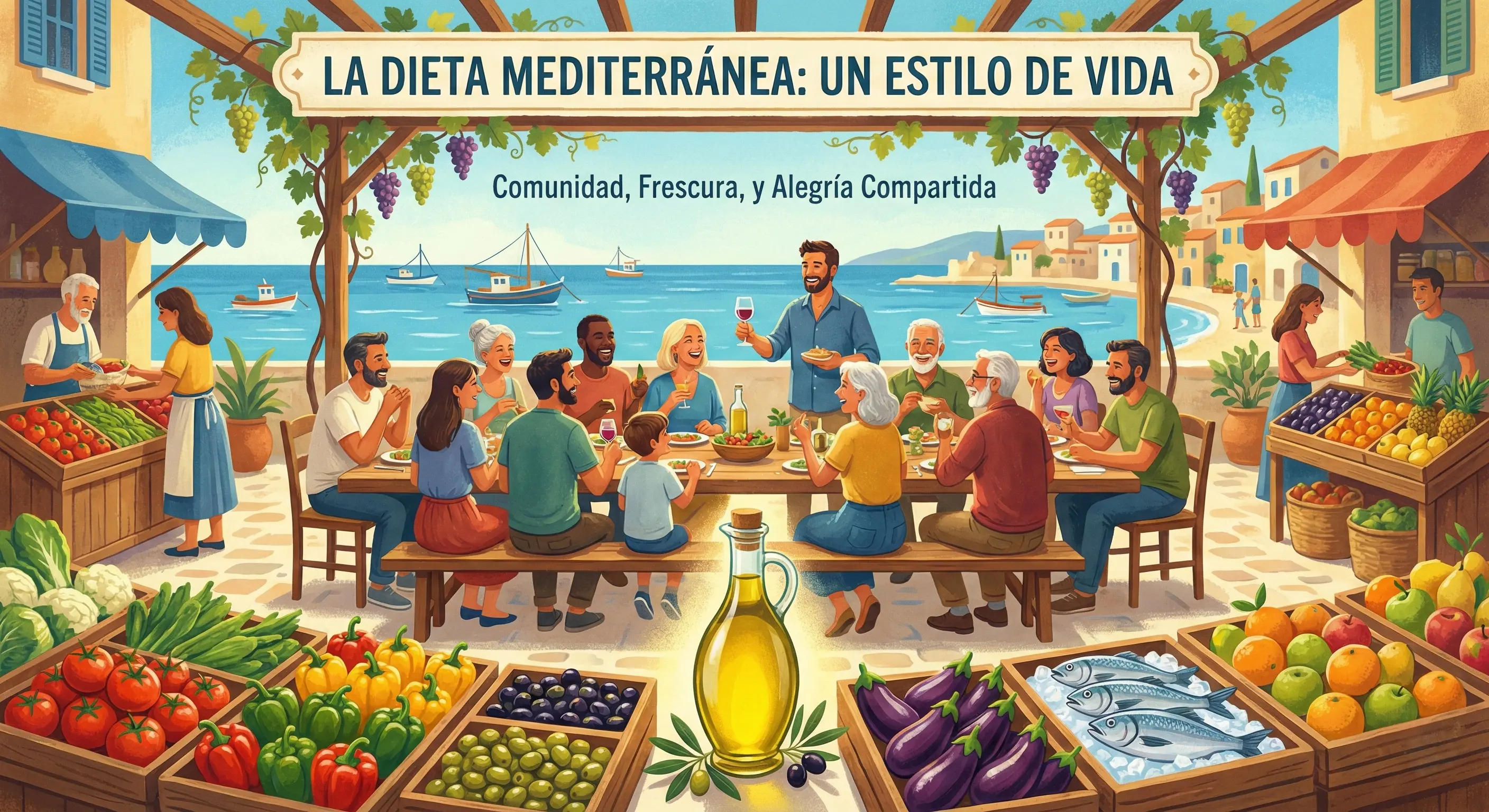 La Dieta Mediterránea: El Secreto de la Buena Vida