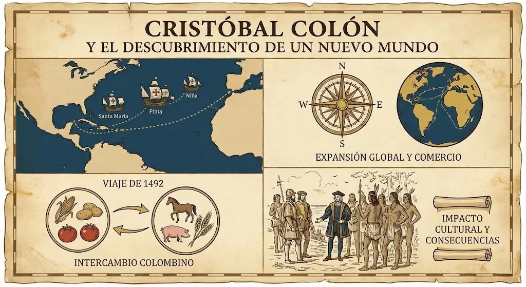 Cristóbal Colón y el Descubrimiento de un Nuevo Mundo